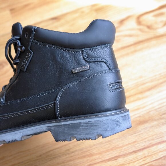 Rockport NEW Waterproof Adiprene Slip-Resistant GB MOC Black Boot 9.5M A13045 - Picture 6 of 11